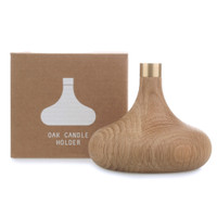 OVO Things Oak Candle Holder