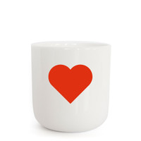 PLTY Heart -Red Glyphs Cup